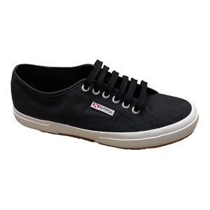 SUPERGA 2750 Women’s Cotu Classic Black White Canvas Low Shoes Sneakers US 9